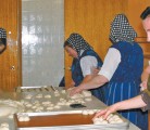 It was all hands on deck for bun making day. Twenty kilograms of flour were turned into soft dinner buns at the Waldeck Hutterite colony. | Sarah Galvin photo