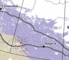 This map uses satellite imagery to show agricultural land covered with snow the week of April 15-21. Some areas are now snow-free, but with a forecast of below normal temperatures across most of the Prairies this week, it will still be a while until the snow is gone. | Source: Agriculture Division, Statistics Canada | MICHELLE HOULDEN GRAPHIC
