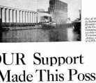 Issue date: October 26, 1933. Saskatchewan Wheat Pool heralds its new terminal opening at Port Arthur, Ont., congratulating producers for their ownership
and operation of a wide network of elevators and terminals across the country.