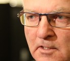 Lyle Stewart, Saskatchewan's Minister of Agriculture, during a scrum at the Saskatchewan Beef Industry Conference in Saskatoon on January 22, 2014. | Robin Booker photo.