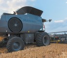 The 430 h.p. S88 Gleaner is noticeably shorter than other combines in the class. The transverse rotary keeps its threshing up front. | Agco photo