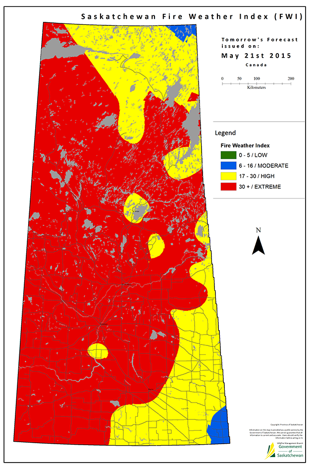 Sask. wildfire threat update The Western Producer